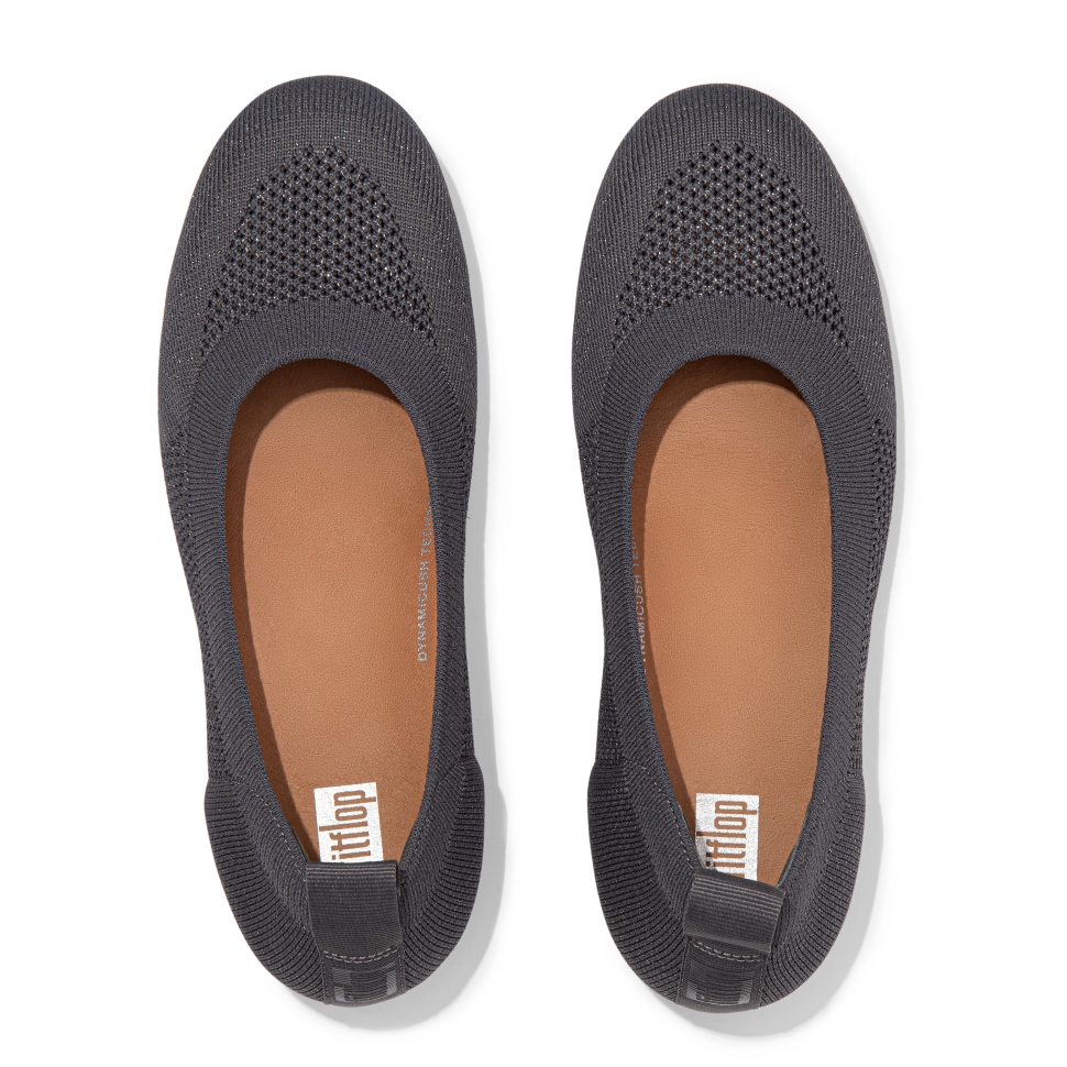 Fitflop Allegro Airyknit Ballerinas Zinngrau-metallic Zinn