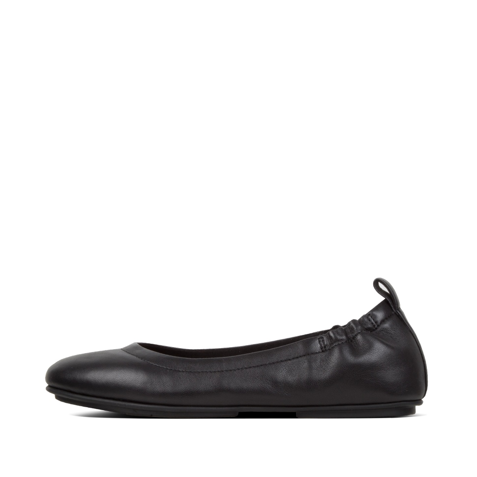 Fitflop Allegro Softleder Ballerinas Schwarz