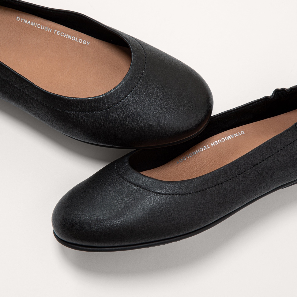 Fitflop Allegro Softleder Ballerinas Schwarz