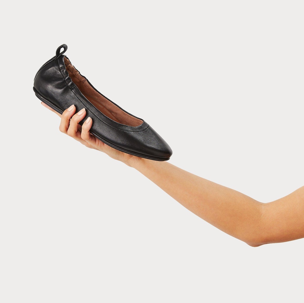 Fitflop Allegro Softleder Ballerinas Schwarz