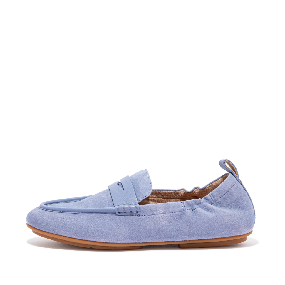Fitflop Allegro Pennyloafer Aus Wildleder Wild Lavendel