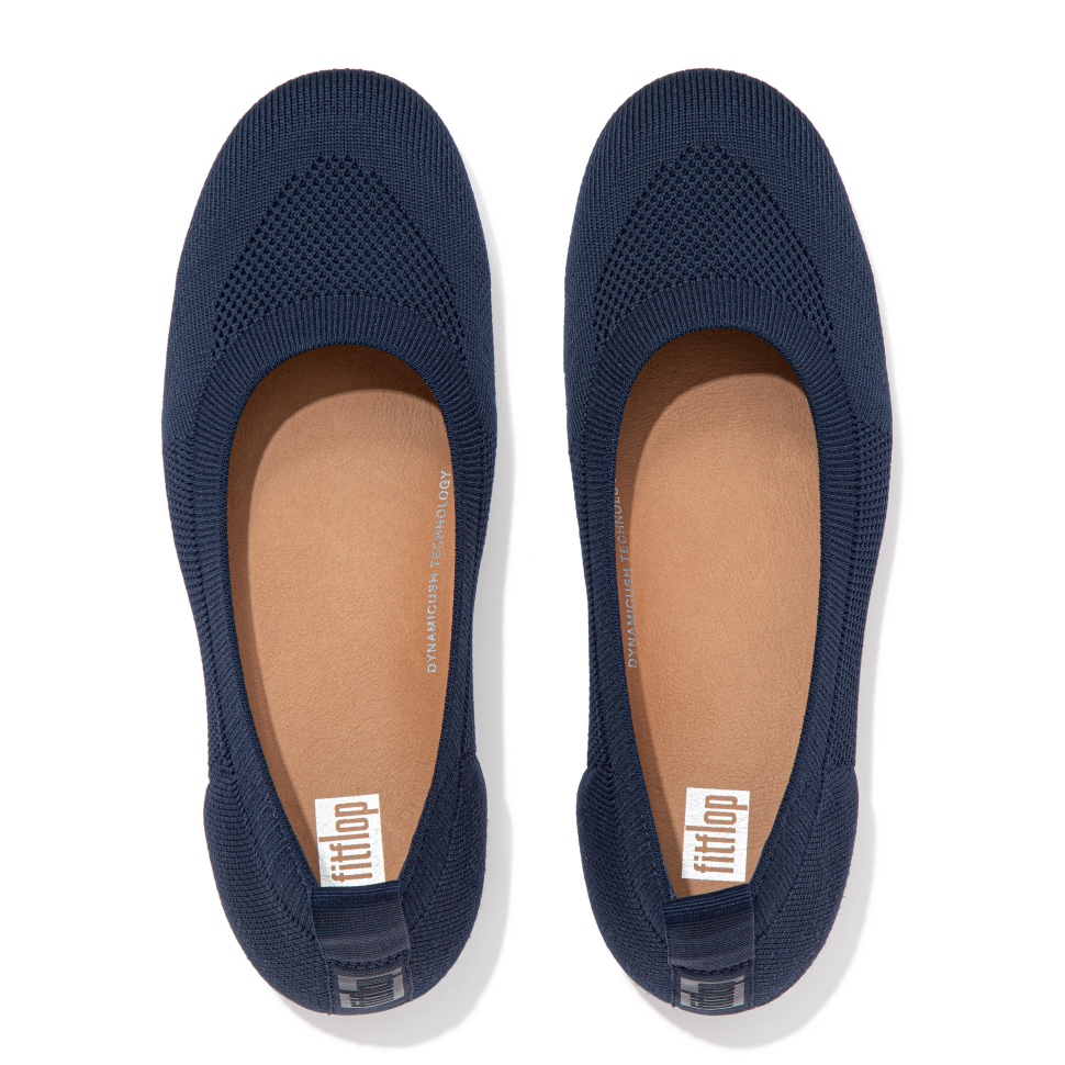 Fitflop Allegro E01 Mehrstrick Ballerinas Mitternachtsmarine