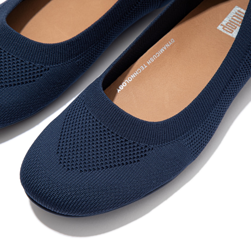 Fitflop Allegro E01 Mehrstrick Ballerinas Mitternachtsmarine