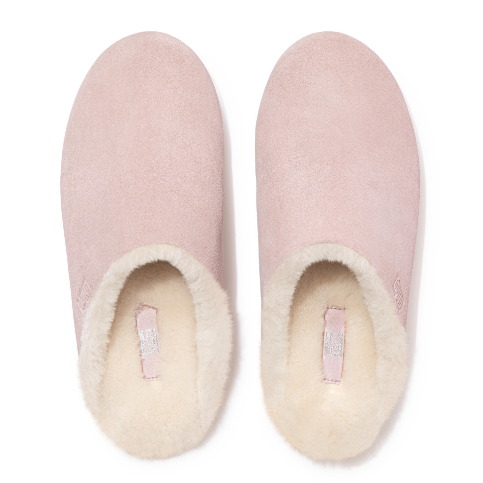 Fitflop Chrissie Hausschuhe Aus Wildleder Mit Lammfellfutter Soft Lilac