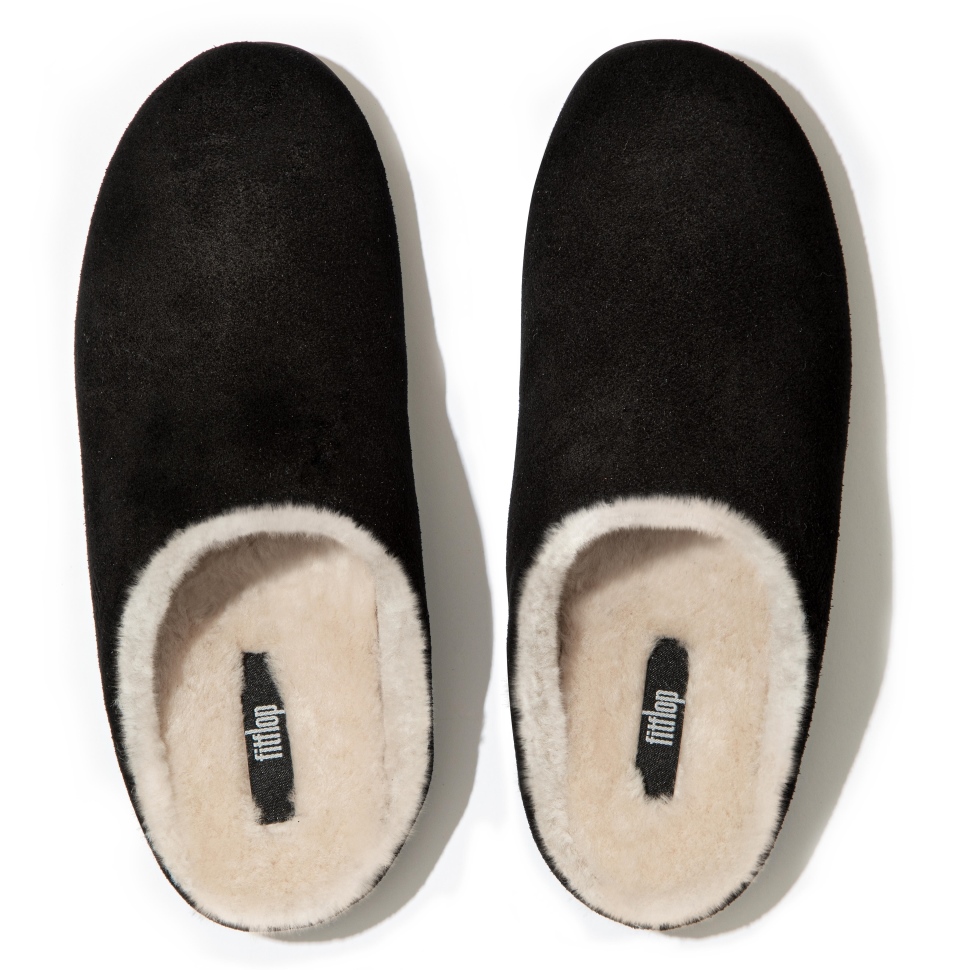 Fitflop Chrissie Hausschuhe Aus Wildleder Schwarz