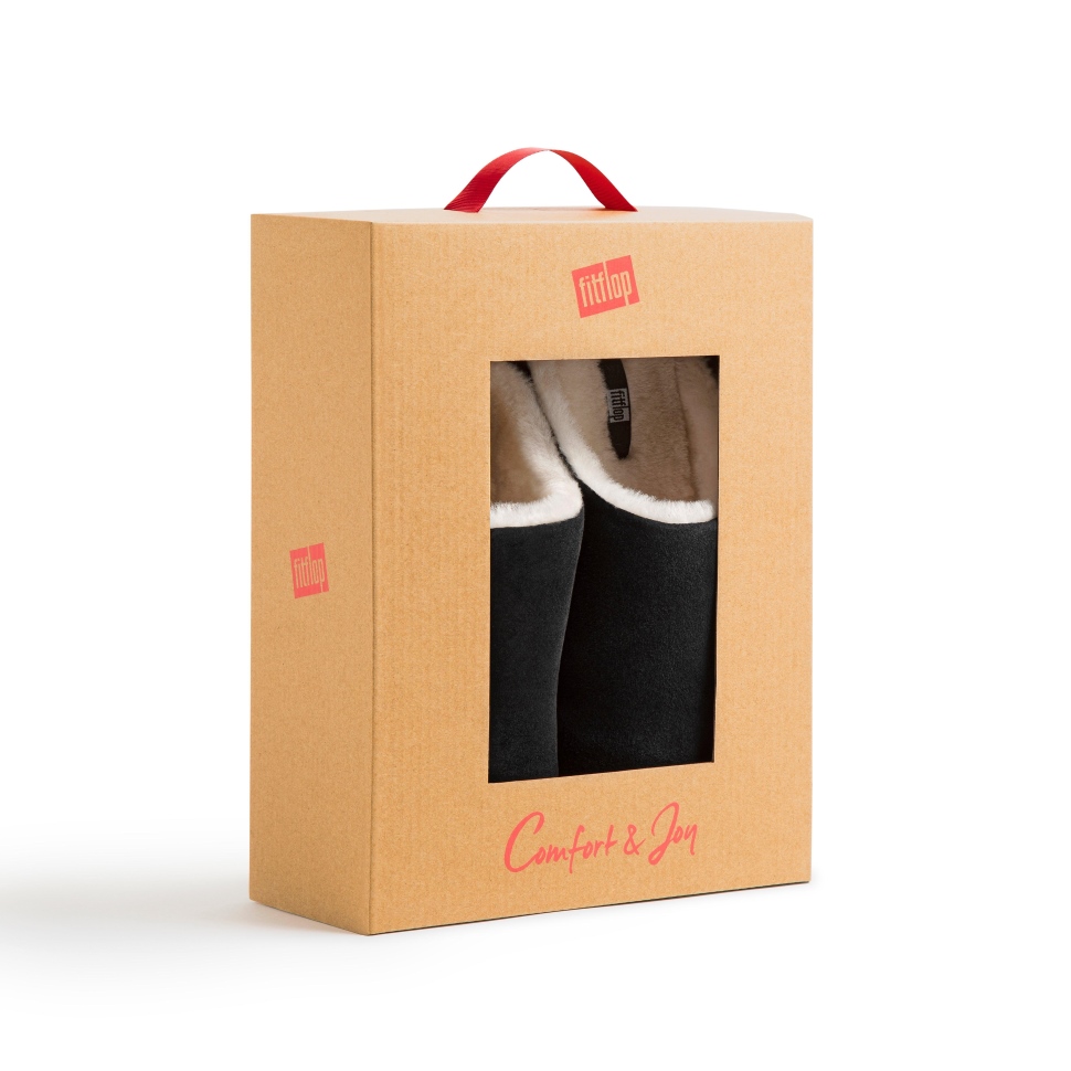 Fitflop Chrissie Hausschuhe Aus Wildleder Schwarz