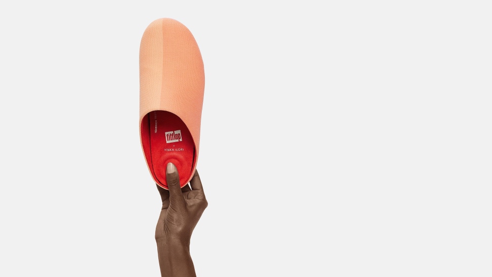 Fitflop Chrissie X Yinka Ilori Canvas Hausschuhe Apricot-sunburst