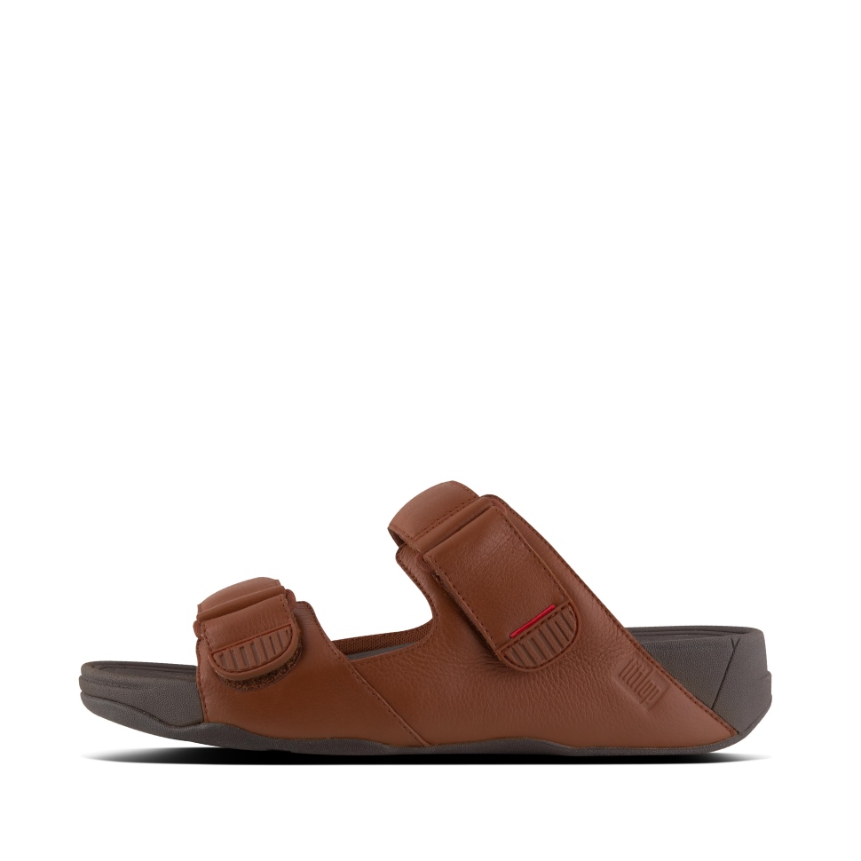 Fitflop Gogh Herren Ledersandalen Dunkelbraun