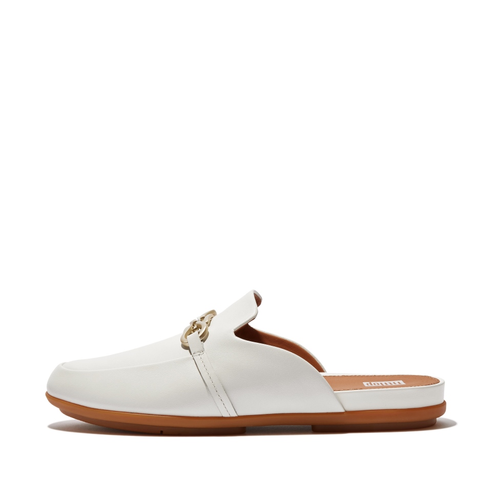 Fitflop Gracie Lederpantoletten Creme