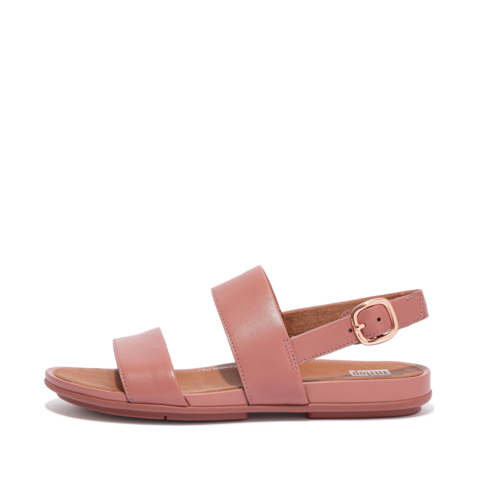 Fitflop Gracie Ledersandalen Mit Riemchen In Warmem Rose