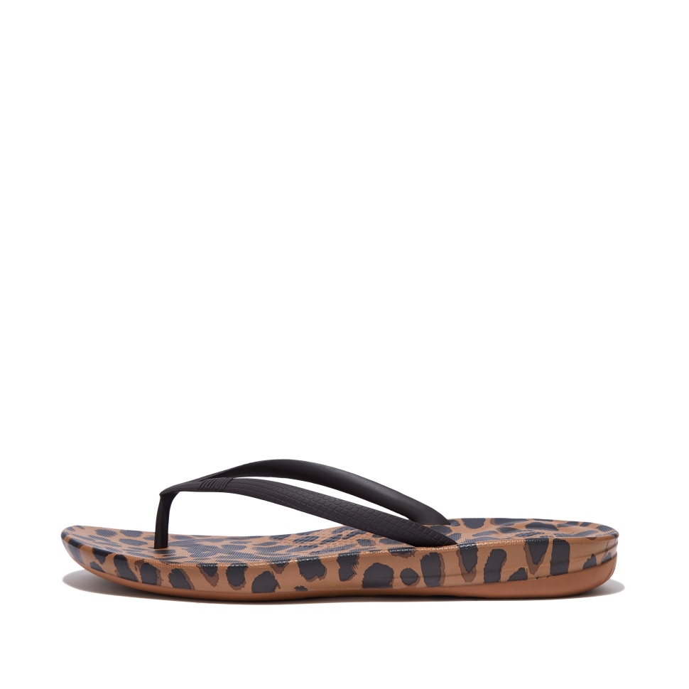 Fitflop Iqushion Leopard-print Ergonomische Flip-flops Leopard