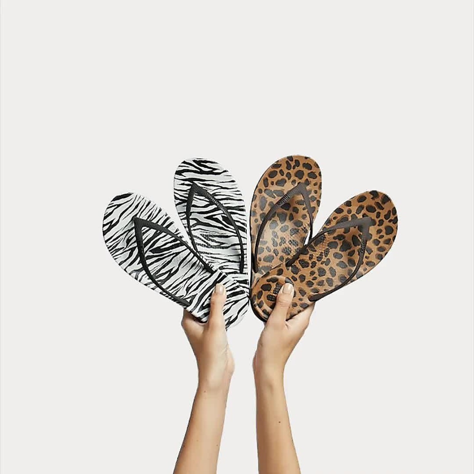 Fitflop Iqushion Leopard-print Ergonomische Flip-flops Leopard
