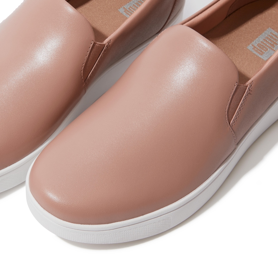 Fitflop Rallye-Skate-Sneaker Aus Leder Beige