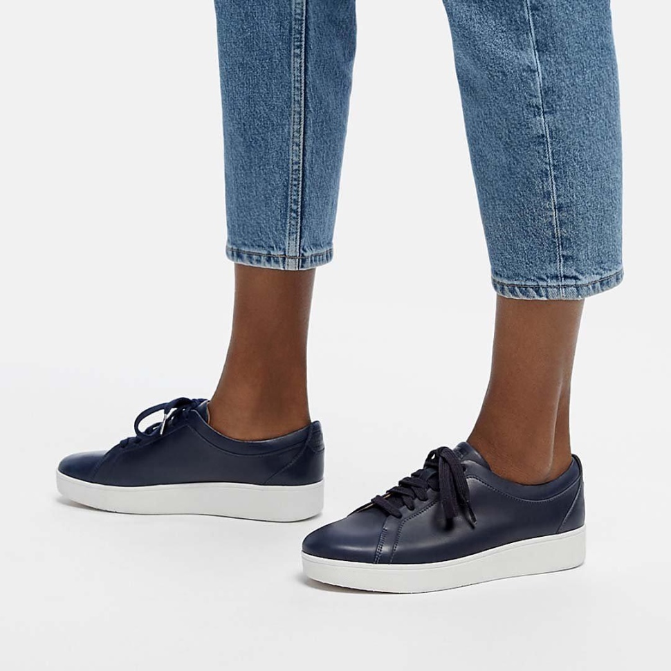 Fitflop Rallye Ledersneaker Midnight Navy