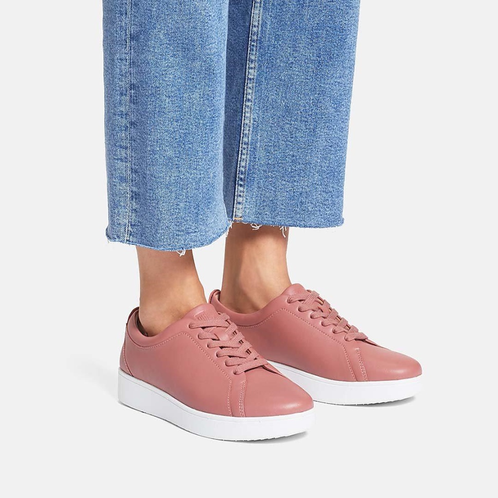 Fitflop Rally Ledersneaker Warm Rosa