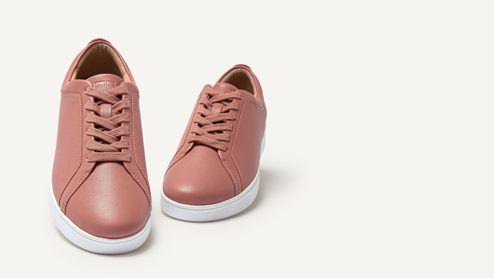 Fitflop Rally Ledersneaker Warm Rosa