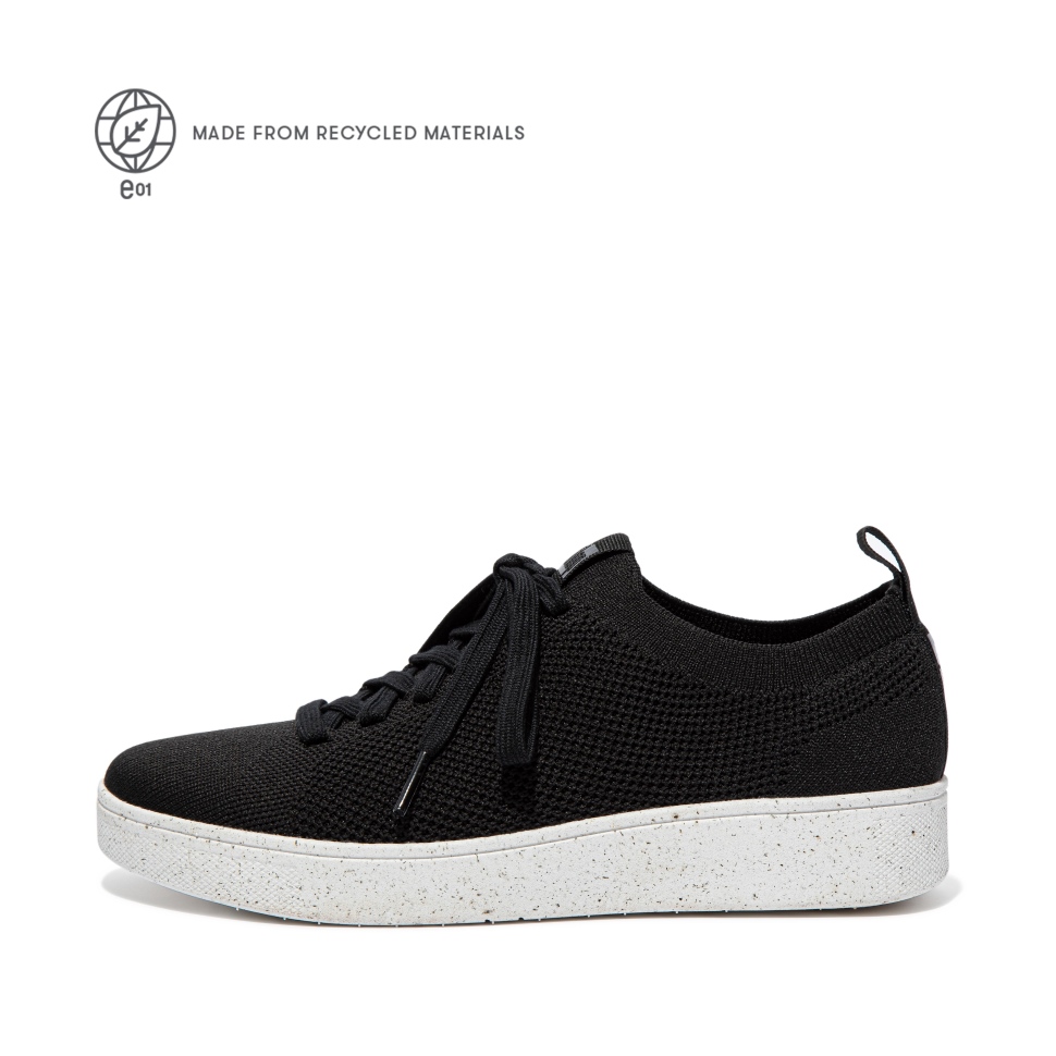 Fitflop Rally E01 Multi-Strick-Sneaker Schwarz