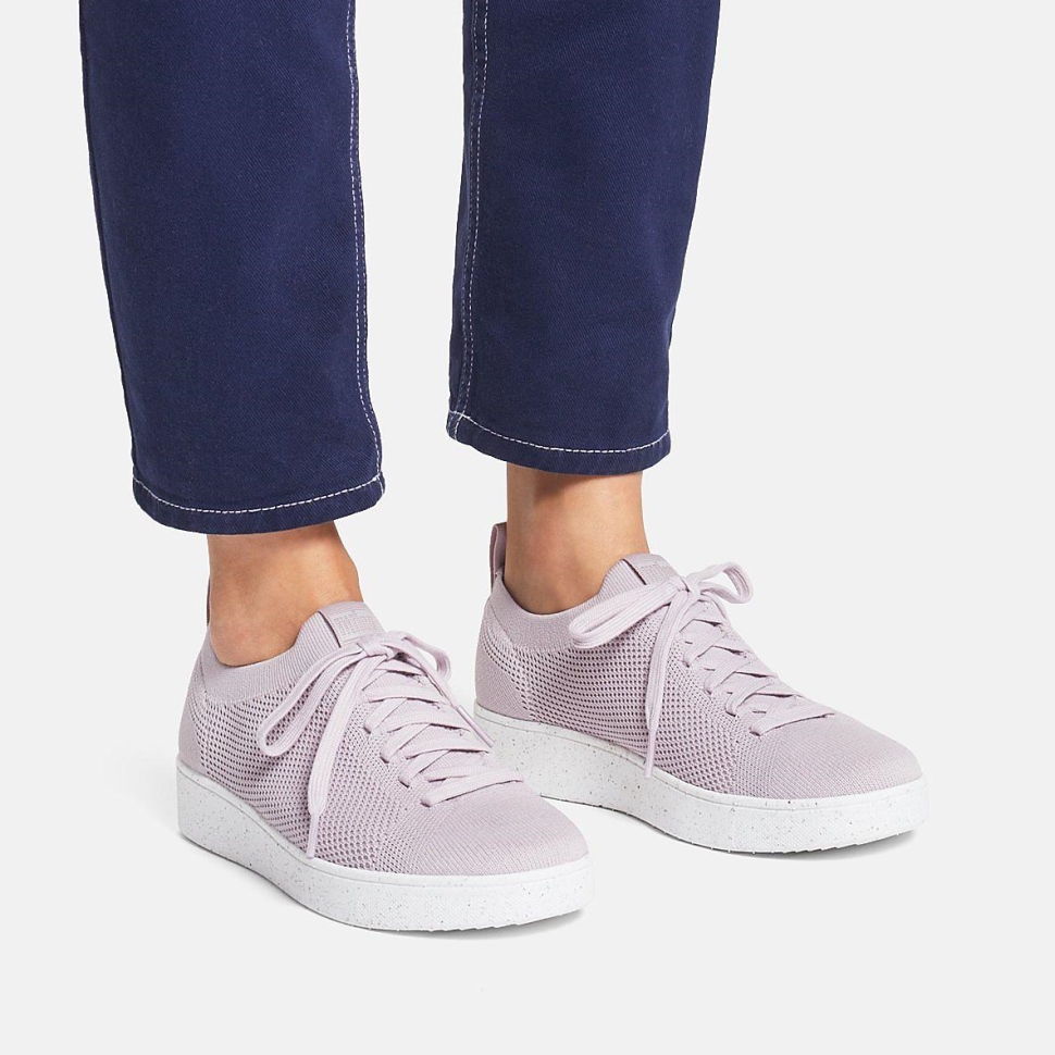Fitflop Rally E01 Multi-Strick-Sneaker In Zartem Flieder