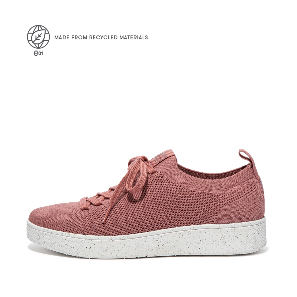 Fitflop Rally E01 Multi-Strick-Sneakers Warm Rose