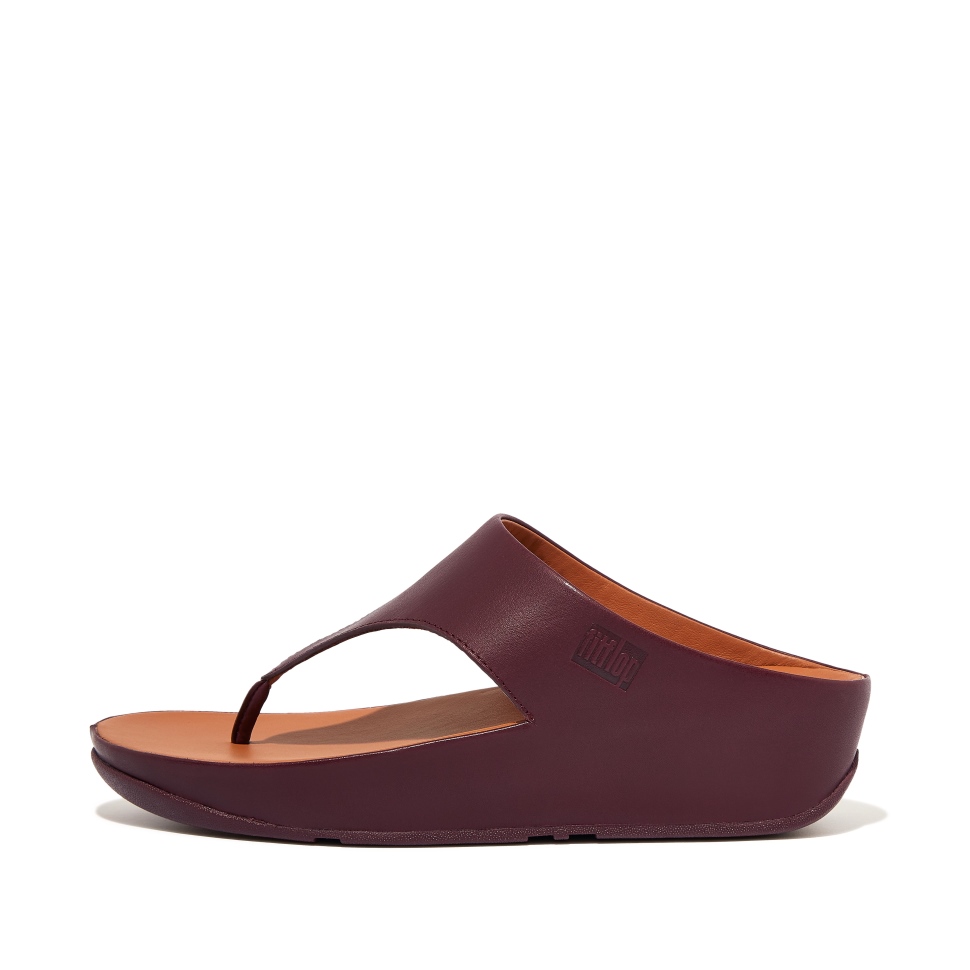 Fitflop Shuv Zehenstegsandalen Aus Leder Plummy