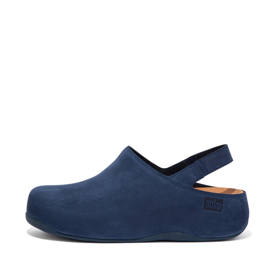 Fitflop Shuv Nubuk Rückenriemen Clogs Mitternachtsmarine