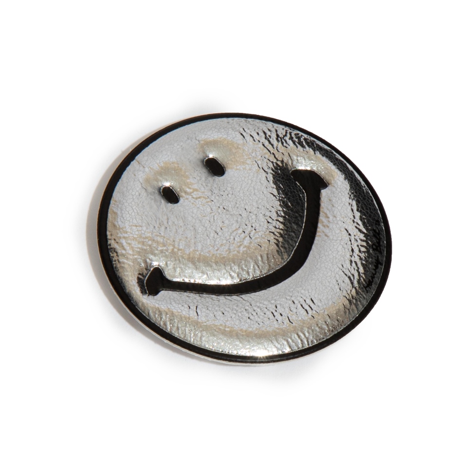 Fitflop Smiley-Aufkleber Aus Kunstleder In Metallic-Optik, 2er-Pack Silber