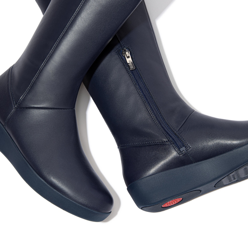 Fitflop Sumi Stretch Kniehohe Stiefel Nachtblau