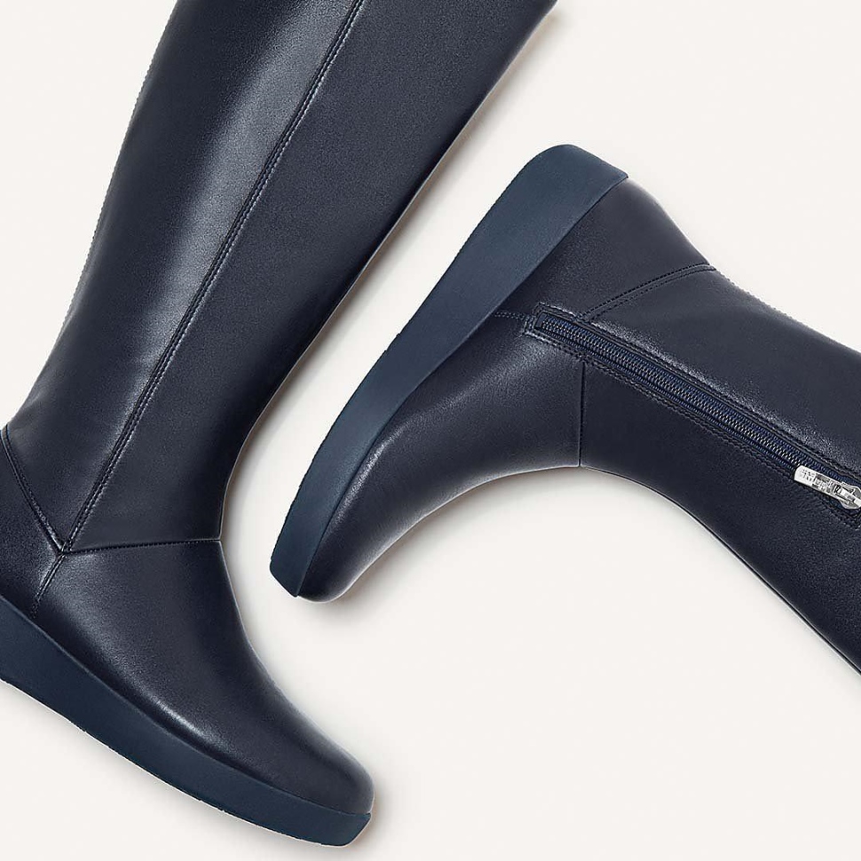 Fitflop Sumi Stretch Kniehohe Stiefel Nachtblau