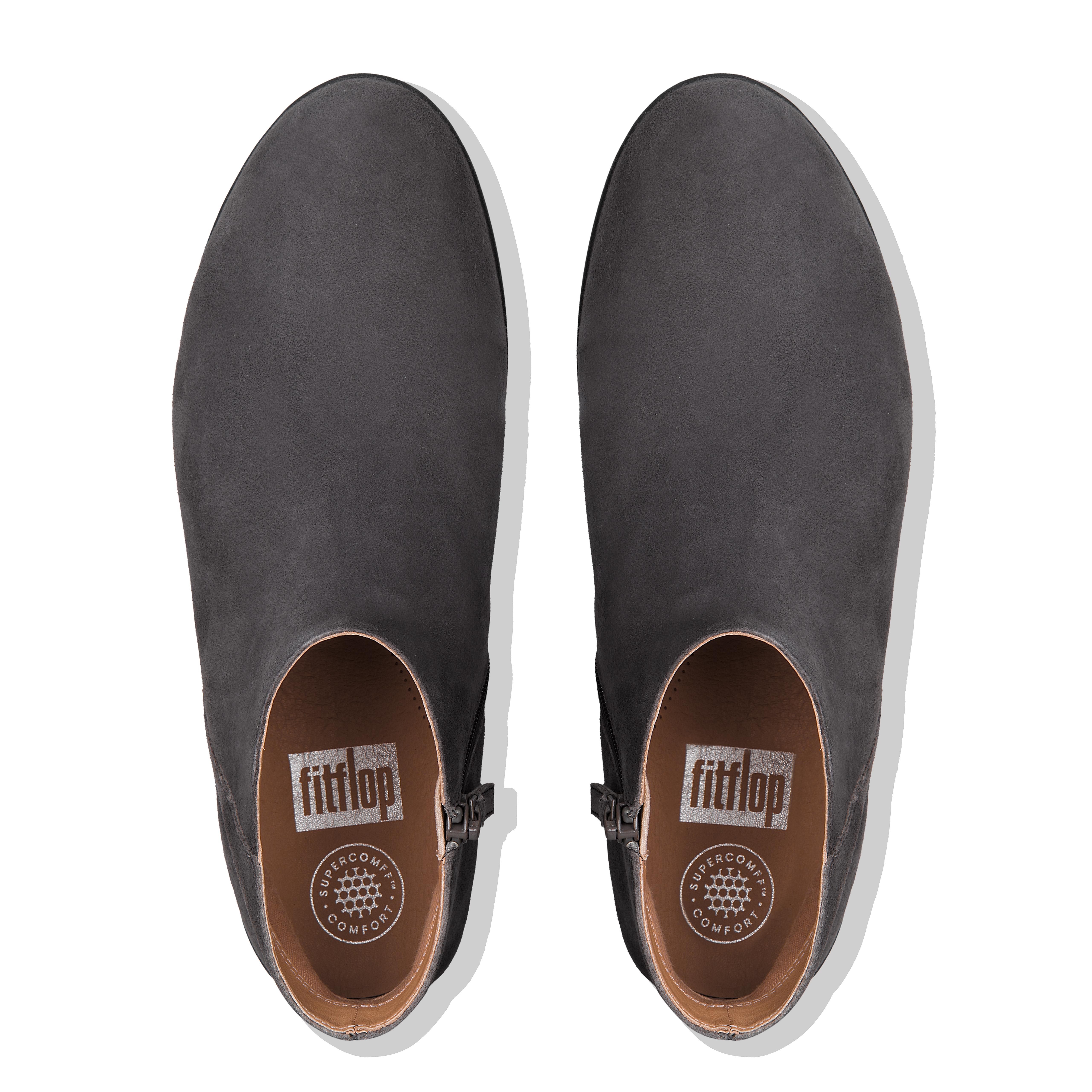 Fitflop Sumi Wildleder Stiefeletten Stahlgrau