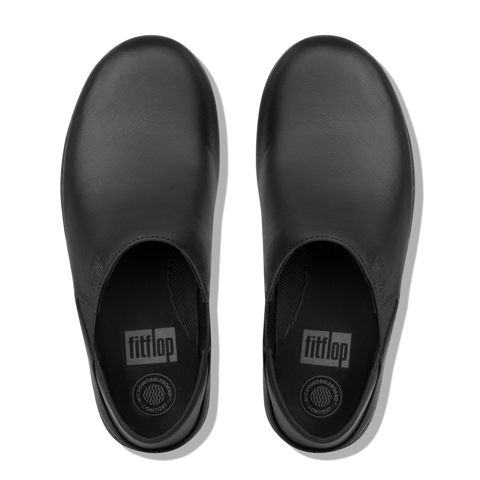 Fitflop Superloafer Lederschuhe Ganz In Schwarz