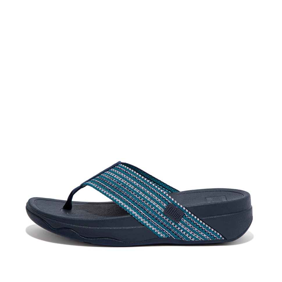 Fitflop Surfa Toe-post Sandalen Meerblau