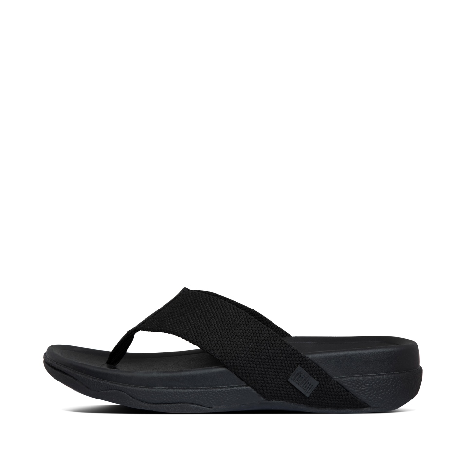 Fitflop Surfer Zehenstegsandalen Für Herren Schwarz