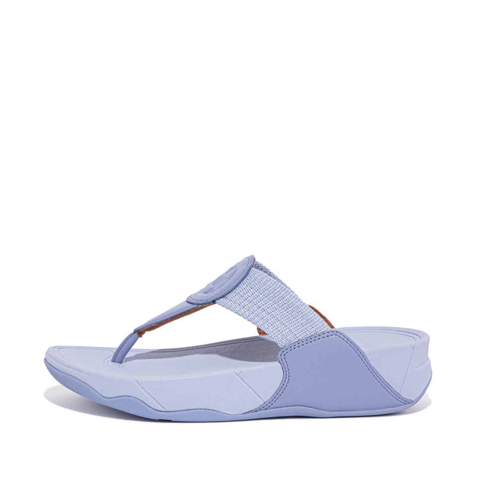 Fitflop Walkstar Feinstreifige Zehenstegsandalen Wild Lavendel
