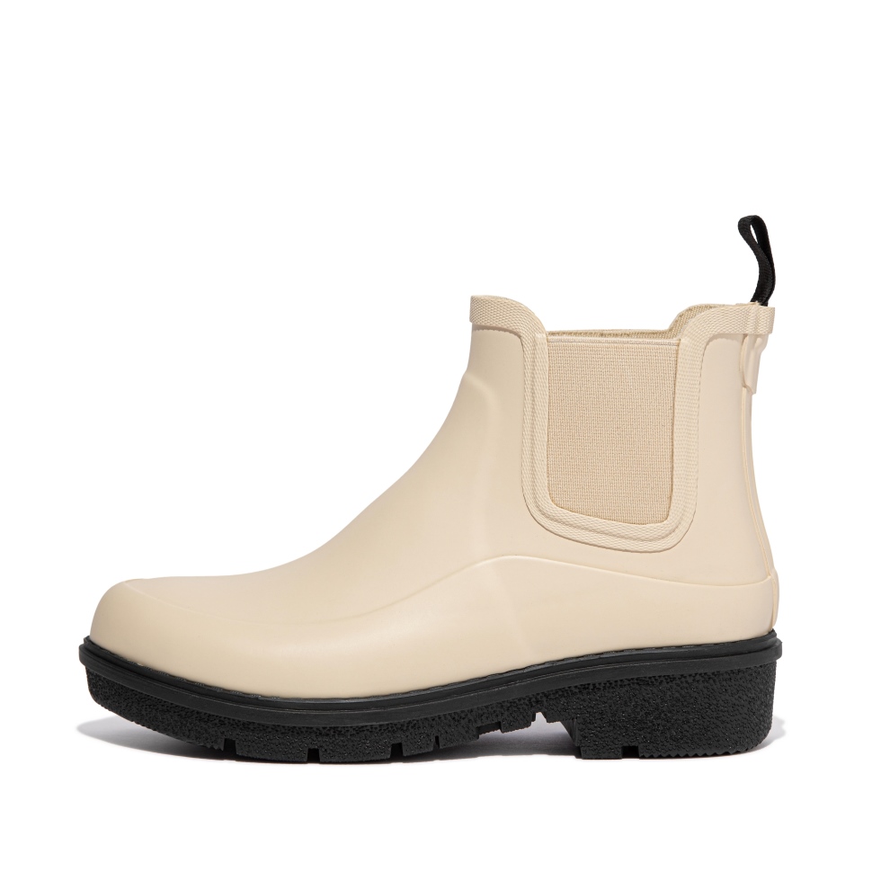 Fitflop Wonderwelly Chelsea Regenstiefel Mit Kontrastsohle Creme-mix