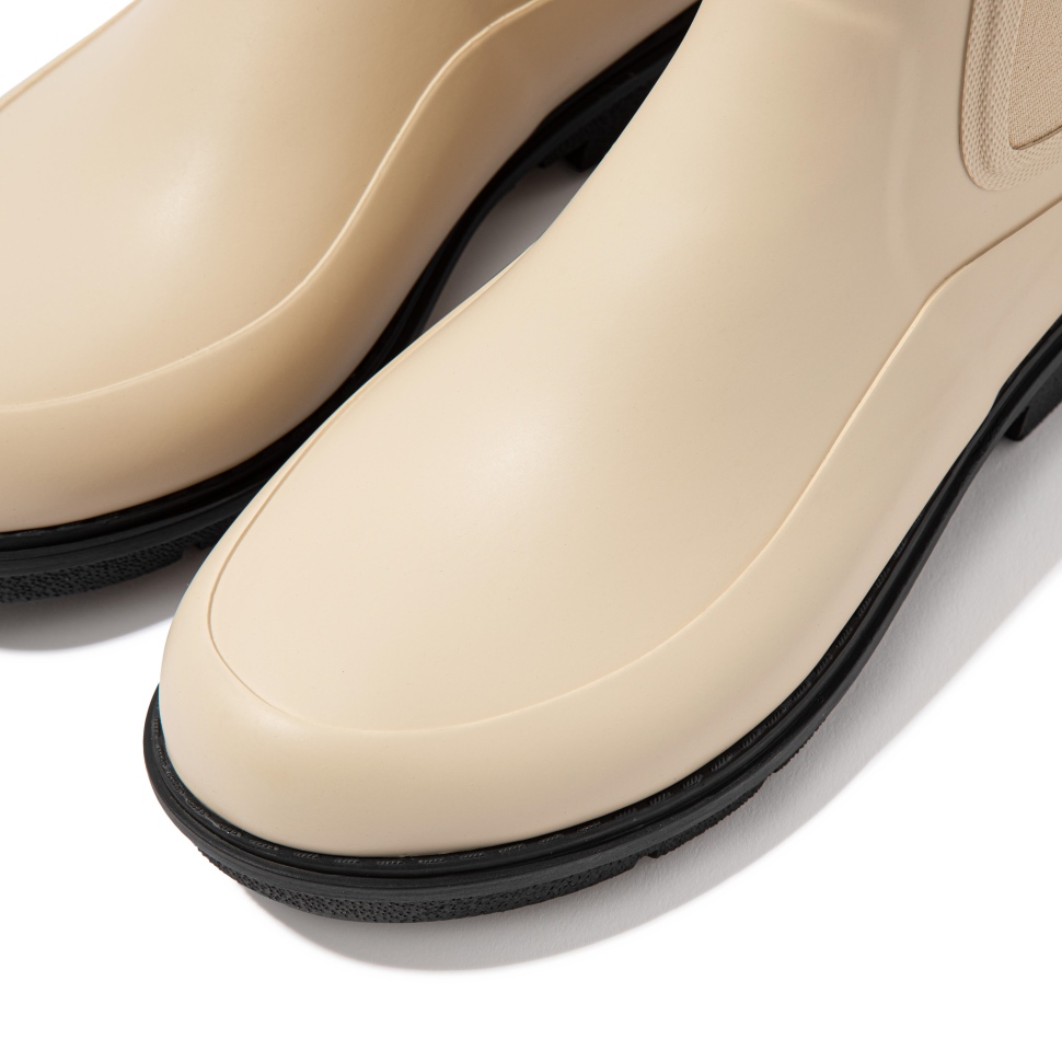 Fitflop Wonderwelly Chelsea Regenstiefel Mit Kontrastsohle Creme-mix