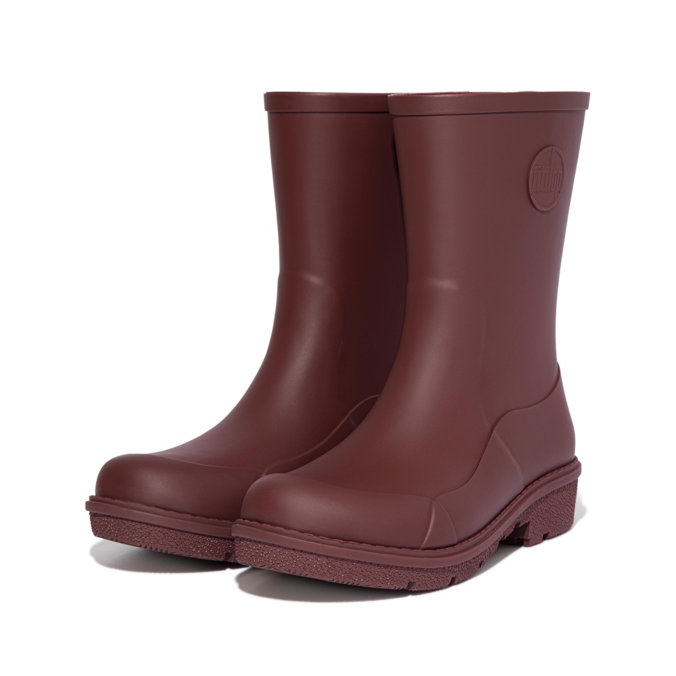 Fitflop Wonderwelly Kurze Regenstiefel Kastanienbraun
