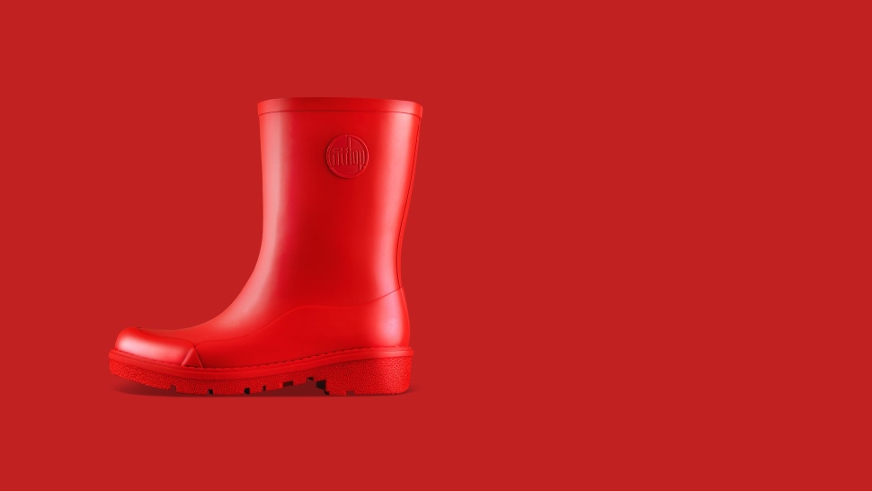 Fitflop Wonderwelly Kurze Regenstiefel Rot