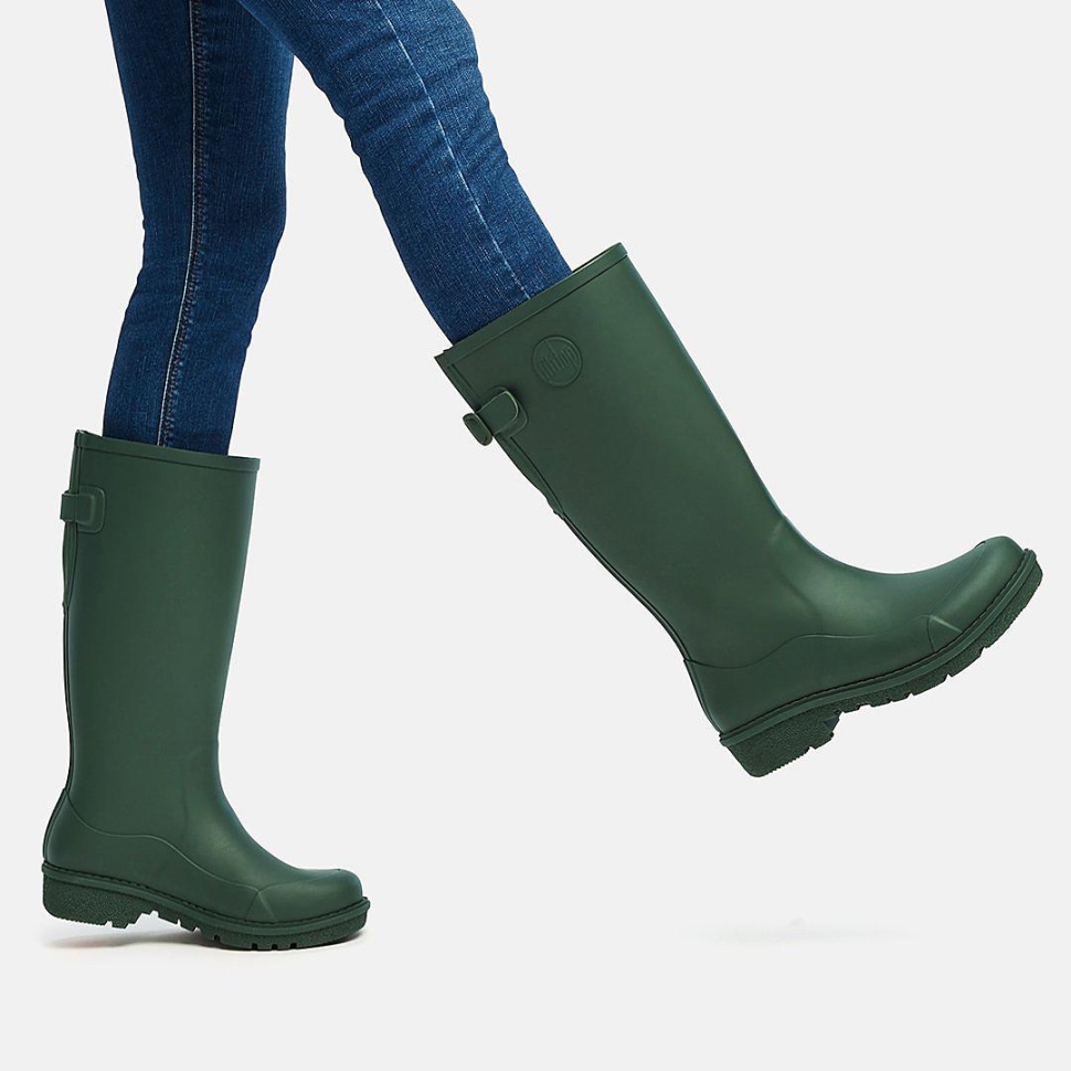Fitflop Wonderwelly Hohe Regenstiefel Tiefgrün