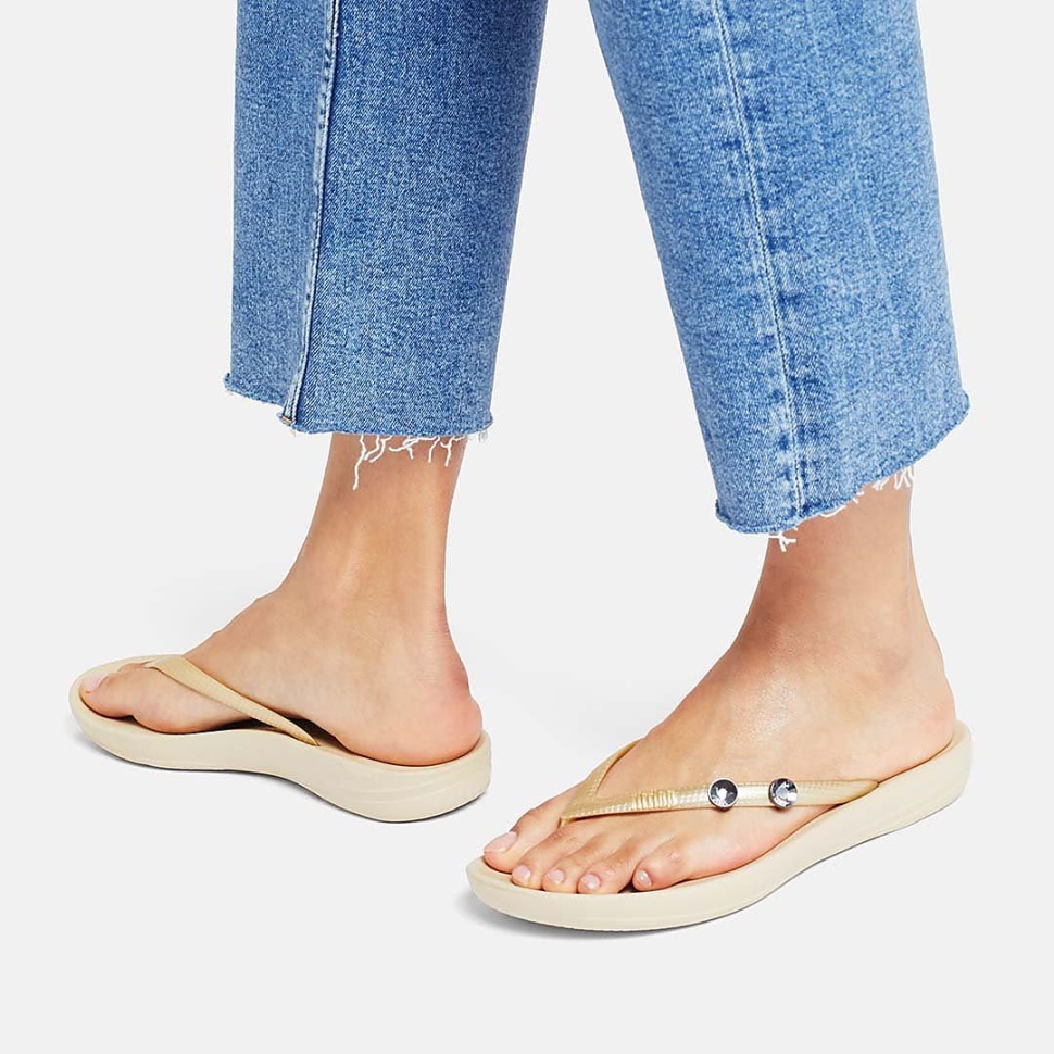 Fitflop Iqushion Charms Runde Kristallanhänger 2er-Pack Zinn