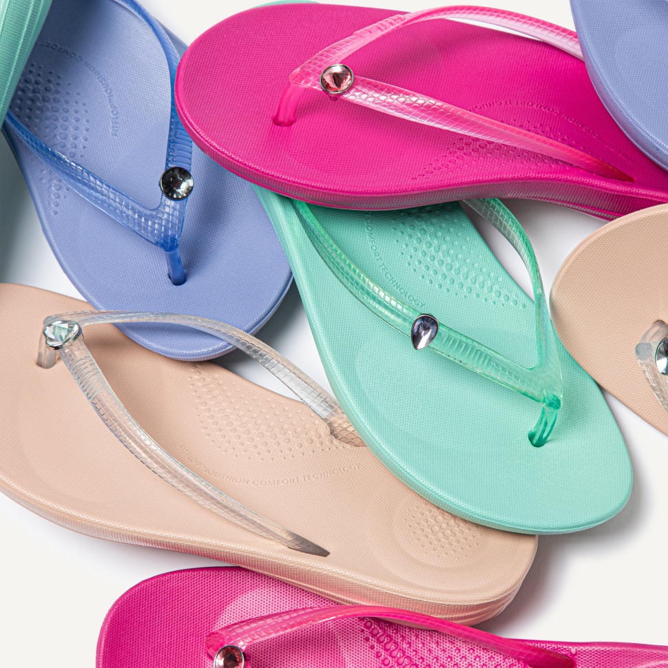 Fitflop Iqushion Charms Kristall-Tränen-Charms 2er-Pack Lavendelfarben