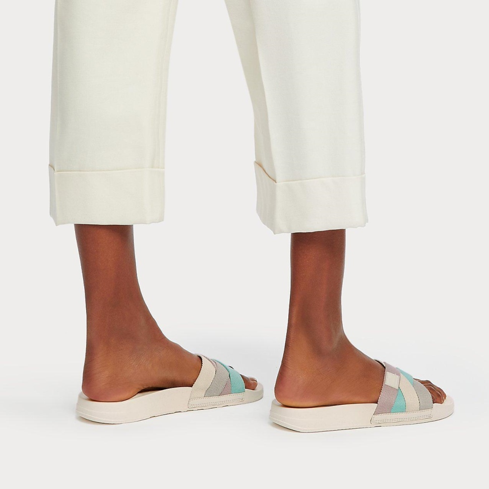 Fitflop Iqushion Pantoletten Mit Mehreren Riemen Creme-Mix