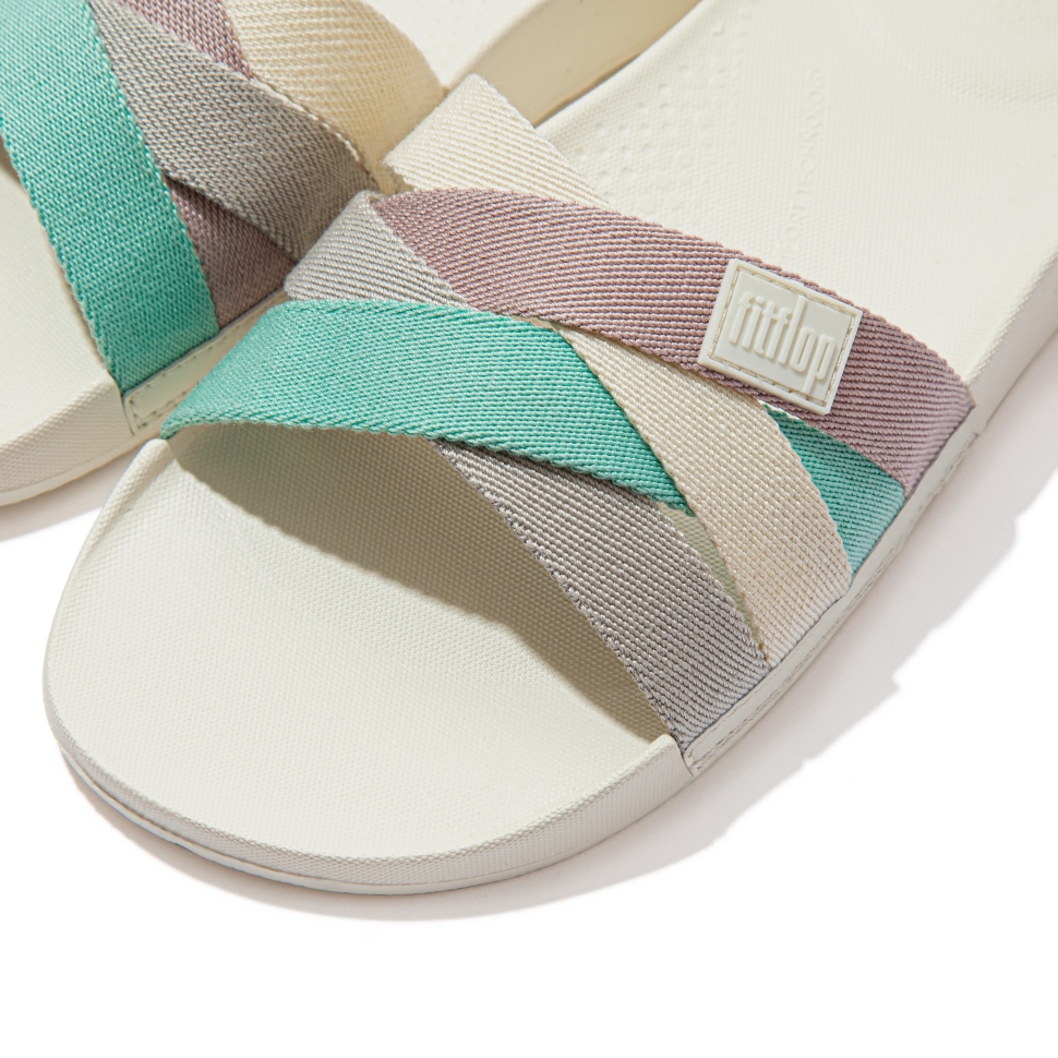 Fitflop Iqushion Pantoletten Mit Mehreren Riemen Creme-Mix