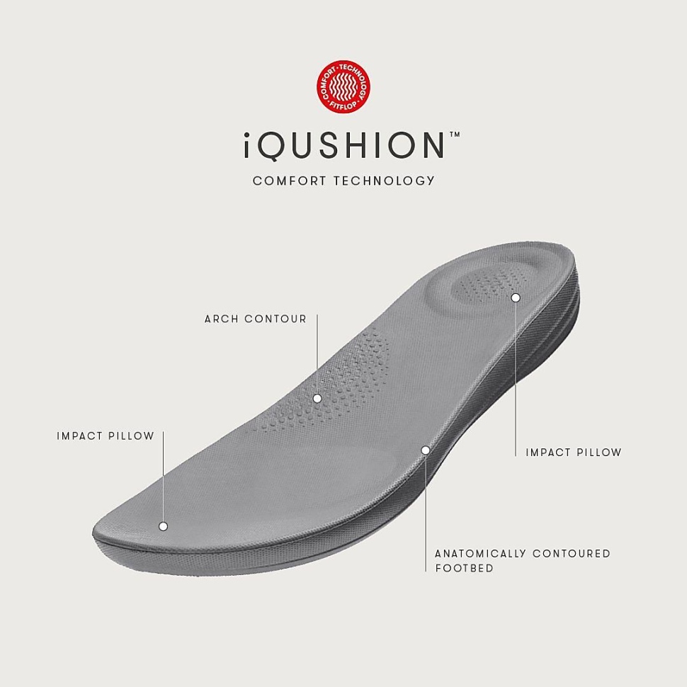 Fitflop Iqushion Pantoletten Mit Mehreren Riemen Creme-Mix