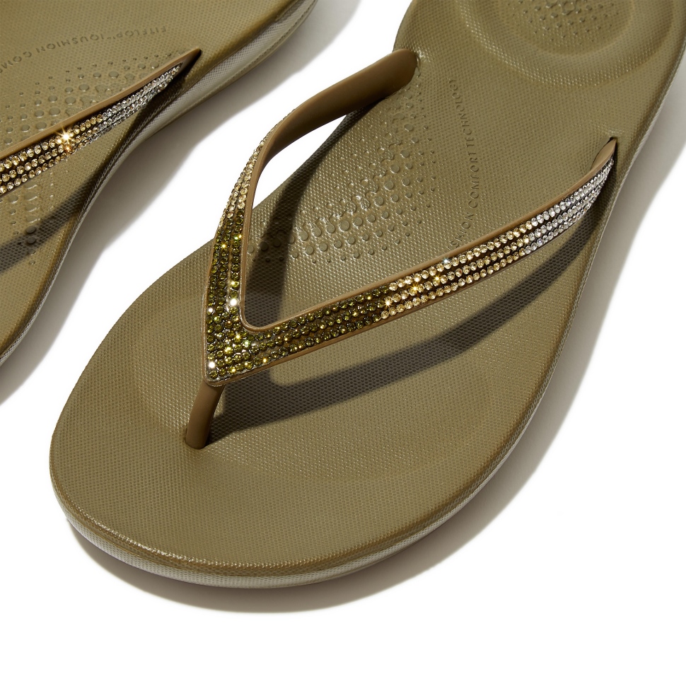 Fitflop Iqushion Ombré-funkelnde Flip-flops Moosig