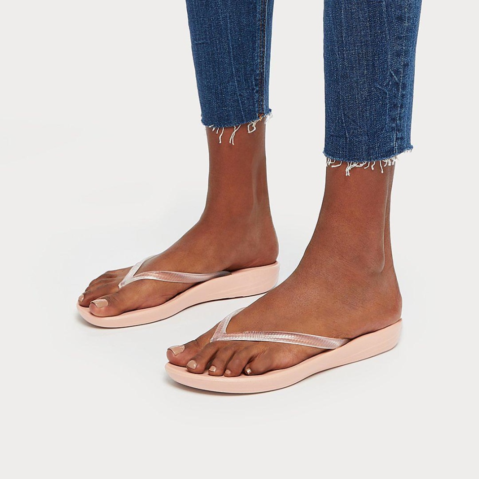 Fitflop Iqushion Transparente Flip-flops Nackt Rosa