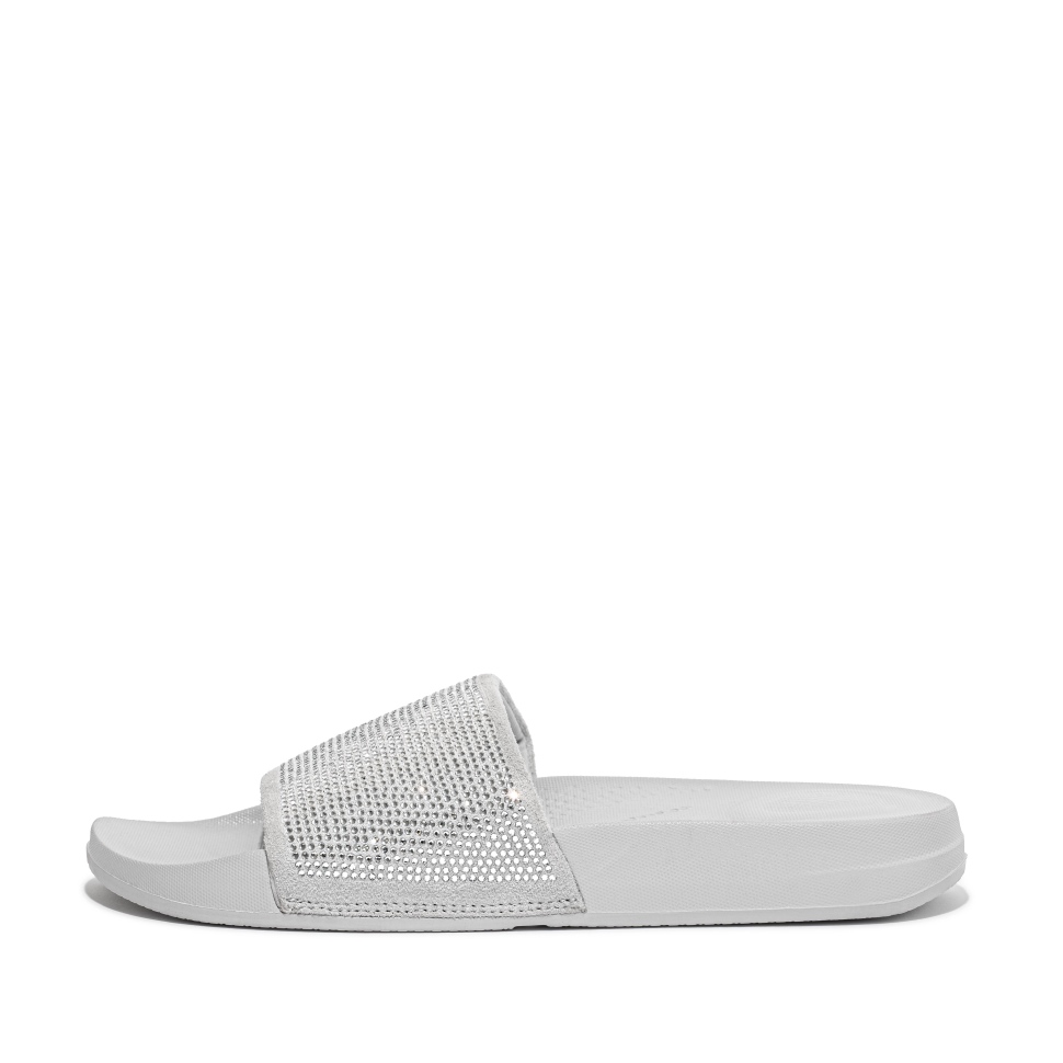 Fitflop Iqushion Wasserfeste Kristall-rutschen Silber Wolke