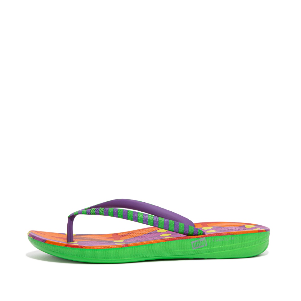 Fitflop Iqushion X Yinka Ilori Flip-flops Grün-lila