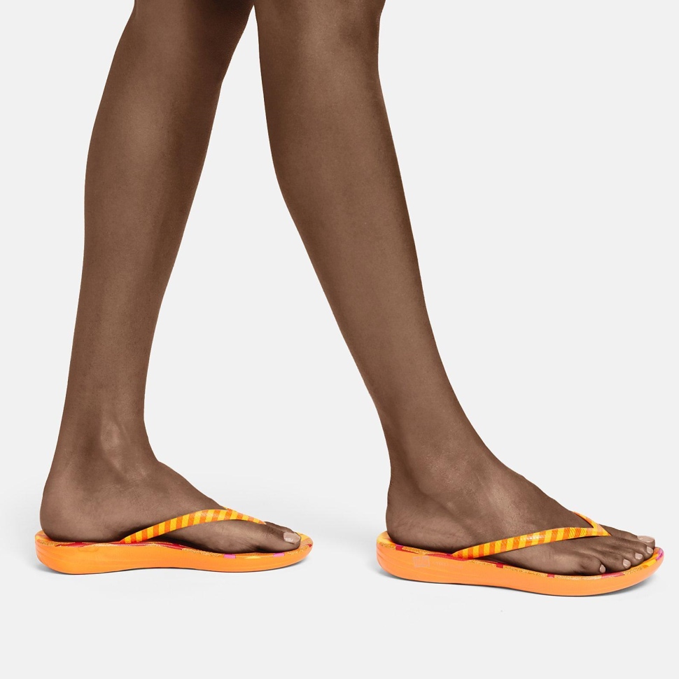 Fitflop Iqushion X Yinka Ilori Flip-flops Gelb-orange