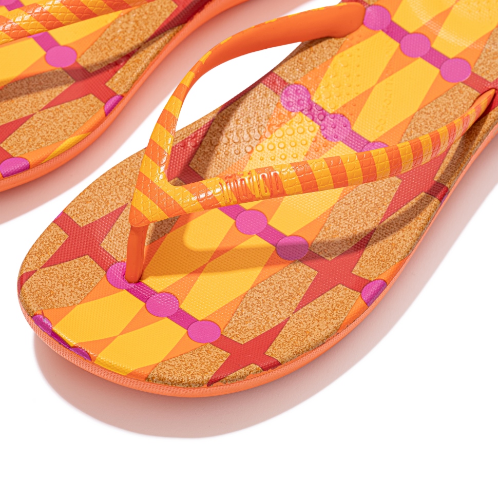 Fitflop Iqushion X Yinka Ilori Flip-flops Gelb-orange